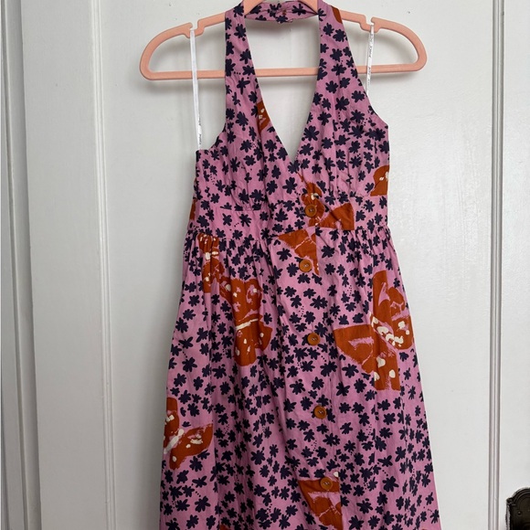Betsey Johnson Pink and Orange Floral Dress - Picture 1 of 5